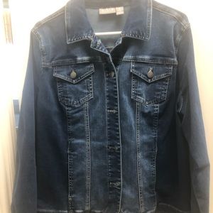 Chicos Jean Jacket Size 2